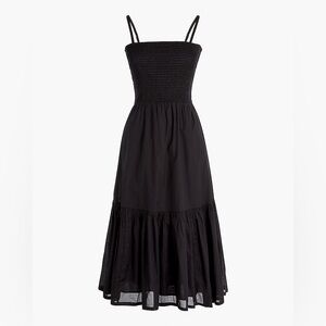 J Crew Smocked-top midi dress